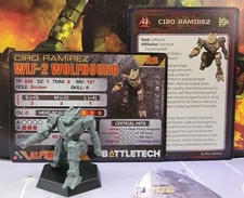 Battletech Wolfhound Mech Inner Sphere 1st Somerset Strikers Lance Miniature
