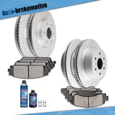 Front Rear Drilled Rotors Brake Pad For Chevy Silverado 1500 Gmc Sierra 1500 Front Rear Drilled Rotors Brake Pad For Chevy Silverado 1500 Gmc Sierra 1500