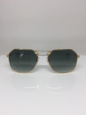 Vintage FRED Lunettes Cap Horn Paris Sunglasses Force 10 Gold w/ Green Lens 54mm