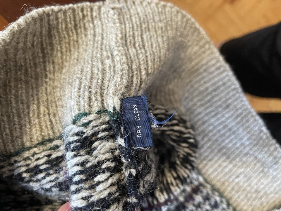 Vintage 90s Polo Ralph Lauren Wool/Silk/Linen V Neck Knit Sweater - Image 4 of 4