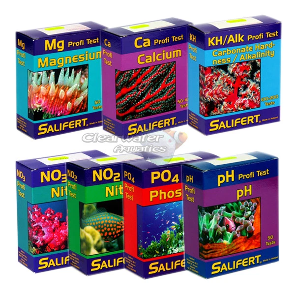 SALIFERT TEST KIT SET MARINE REEF SALTWATER CORAL AQUARIUM FISH TANK FULL SET