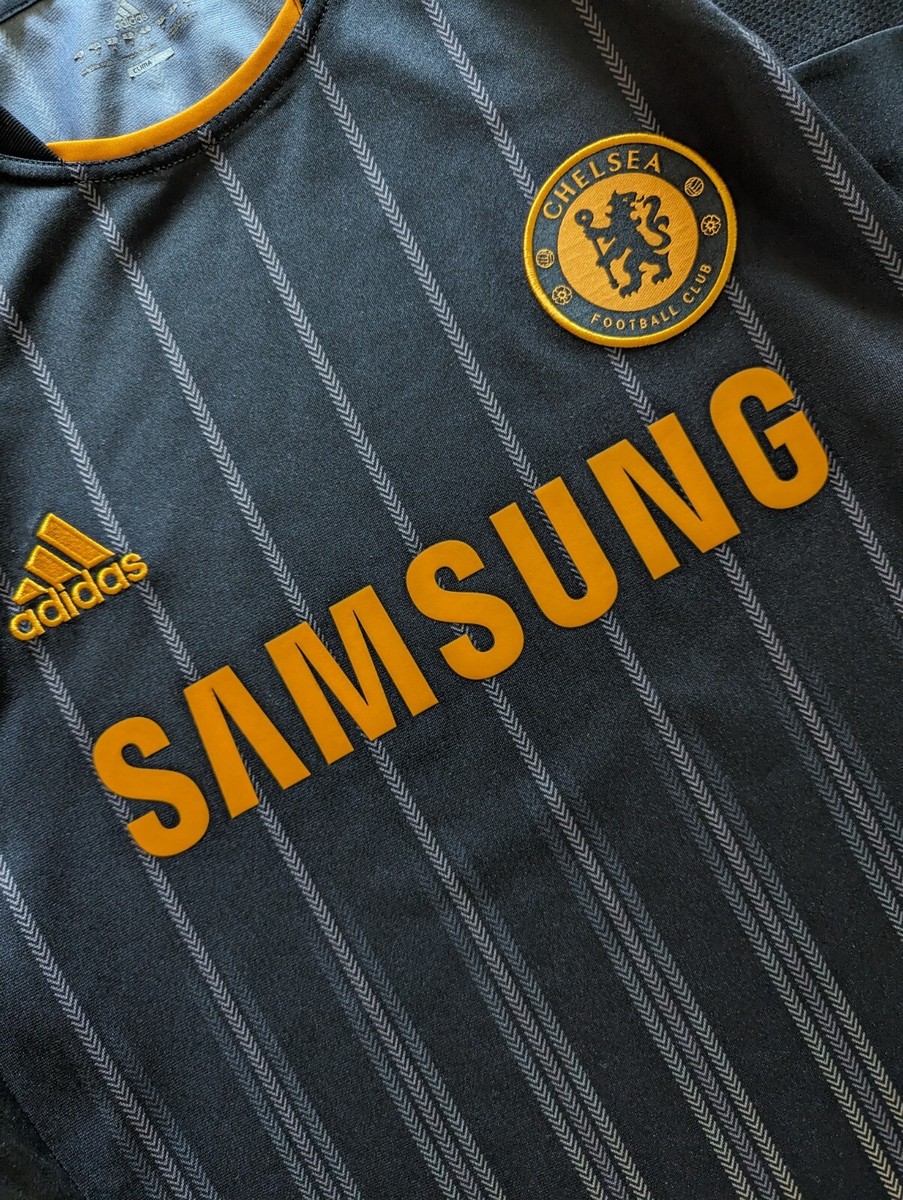 Adidas Chelsea Football Club Samsung Black Orange soccer