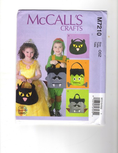 McCalls Modello M7210 Halloween Trattamento Sacchetti Borsa Trattamento - Foto 1 di 2