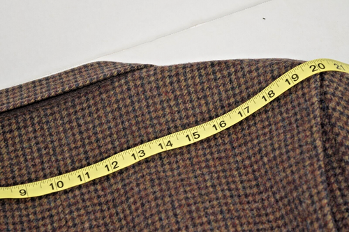 Vintage Pendleton Tweed Sport Coat Blazer Size 44 70s 80s Brown Teal Elbow Patch - Picture 8 of 13