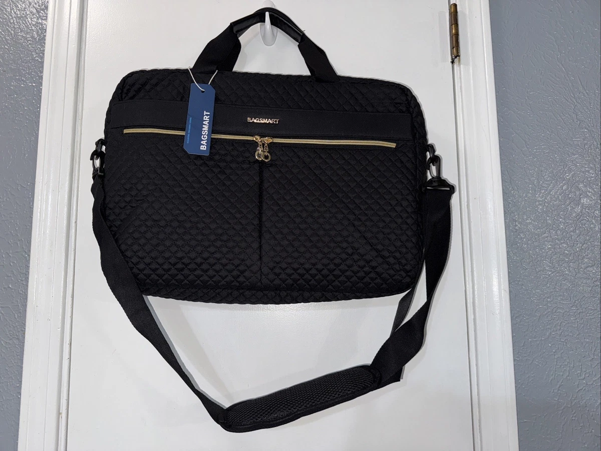 Sacoche En Nylon Pour Ordinateur Portable 15.6/17 Pouces - Noir, Rembourrée, Pratique