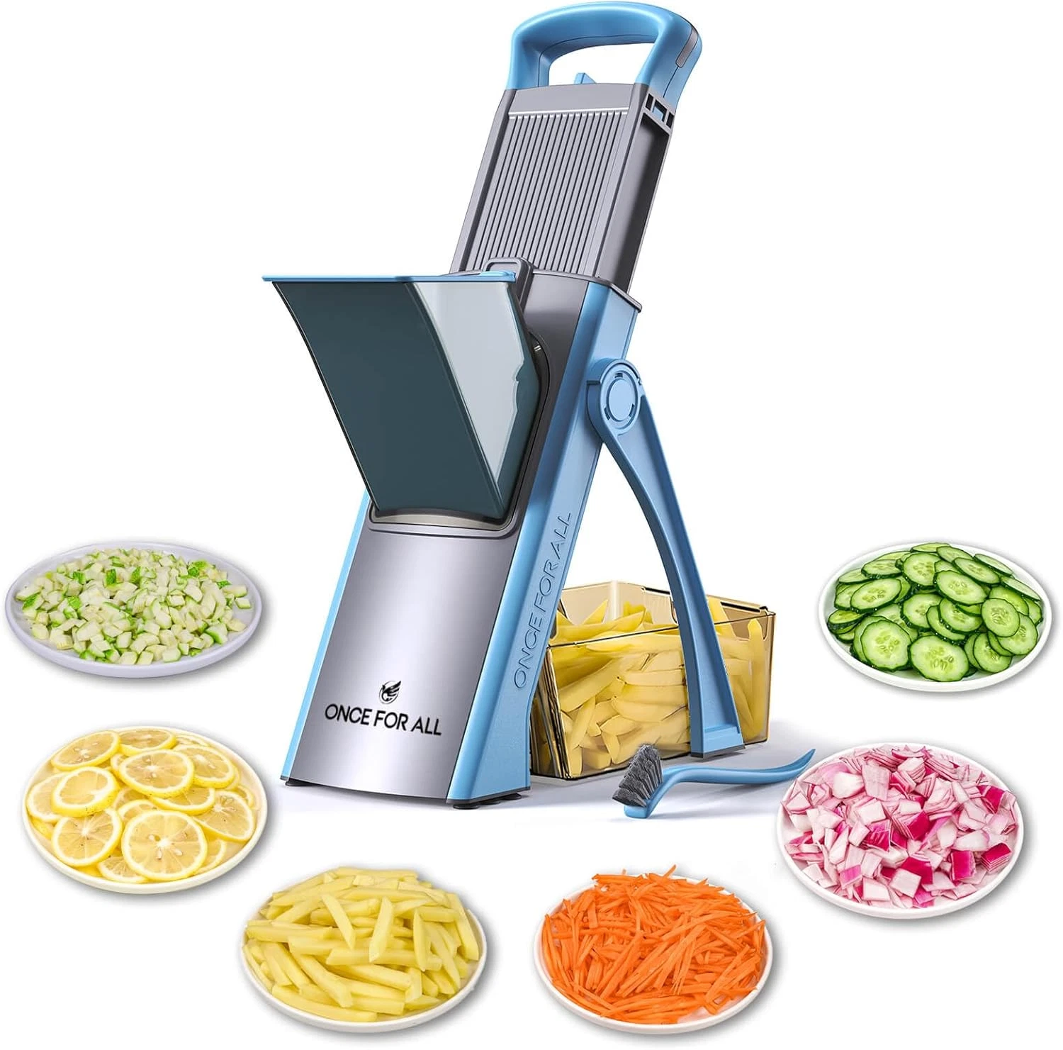 Upgrade Safe Mandoline Slicer Plus, Biger Size, Adjustable Vegetable Food Choppe