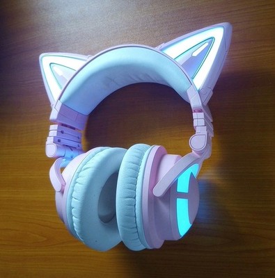 Yowu Selkirk Model Z Pink White Cat Ear 3G Wireless Bluetooth