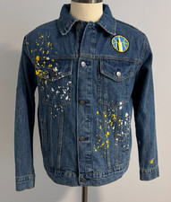 Chicago Sky Angel Reese #5 WNBA Women's FISLL Blue Denim Jacket Size: M  NWT