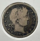 1893 S United States Barber Silver Quarter 25 cents coin