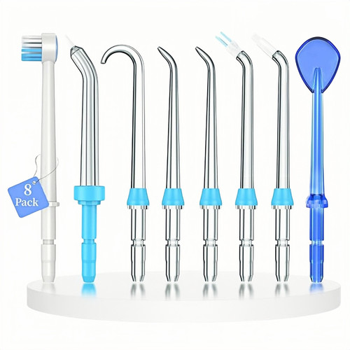 8 PCS Replacement Tips for Waterpik Water Flosser WP-300 WP-462 WP-660 WP-670