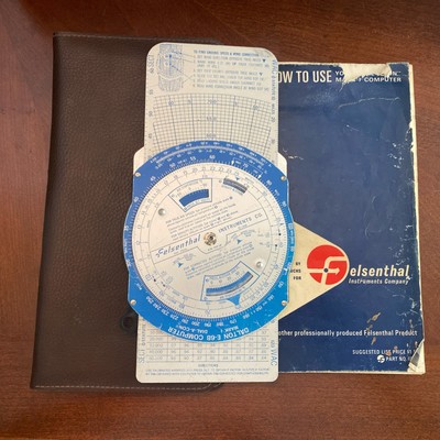 Vintage Felsenthal Dalton E-6B Flight Computer Mark I Dial-A-Con Manual ...