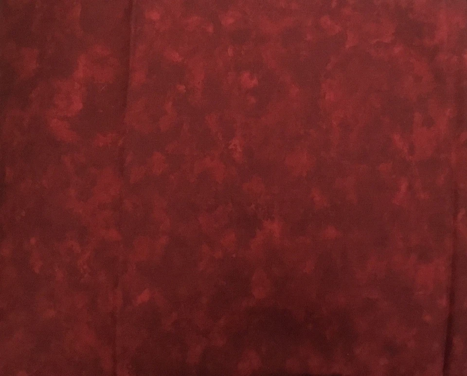 Vintage Moda Marbles by Patrick Lose Red Cotton Fabric 1-1/2 YARDS Batik Quilt - Image 3 of 4