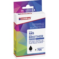 Edding Druckerpatrone Ersetzt Brother LC-123BK Kompatibel Schwarz EDD-445 18...