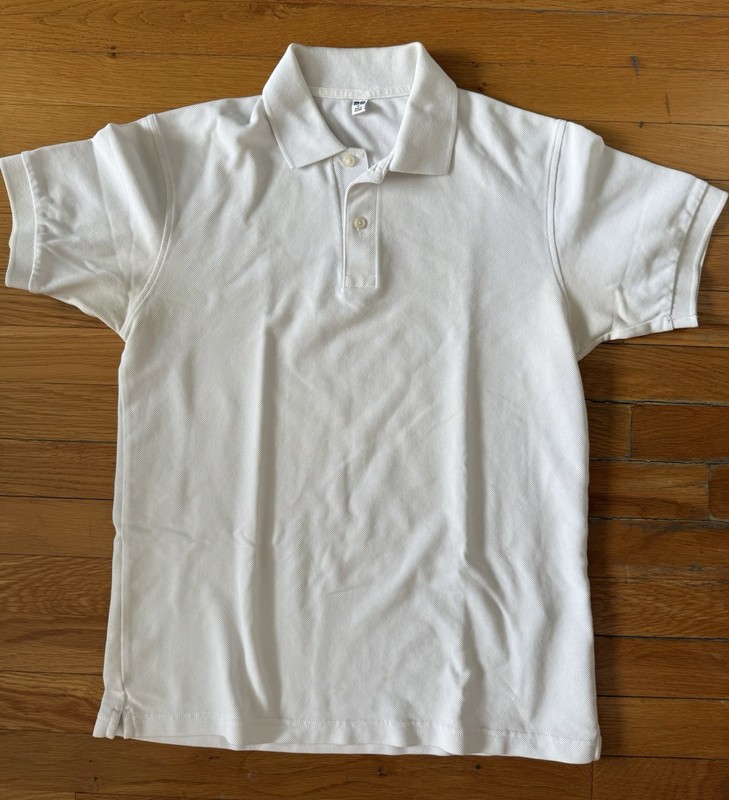 Uniqlo Men’s White Classic Polo Shirt Size S