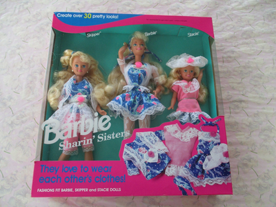 Barbie Sharin' Sisters Gift Set Mattel 1992-Barbie-Skipper-Stacie