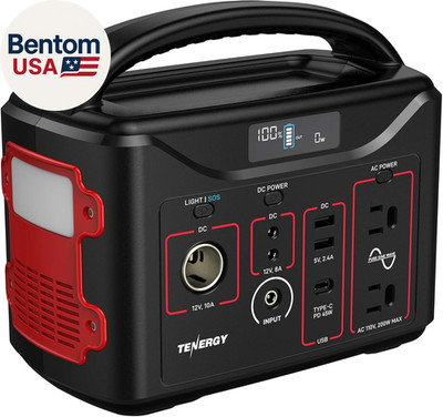 T320 Portable Power Station, 300Wh Battery, 110V/200W (Surge 400W) Two Pure Sine