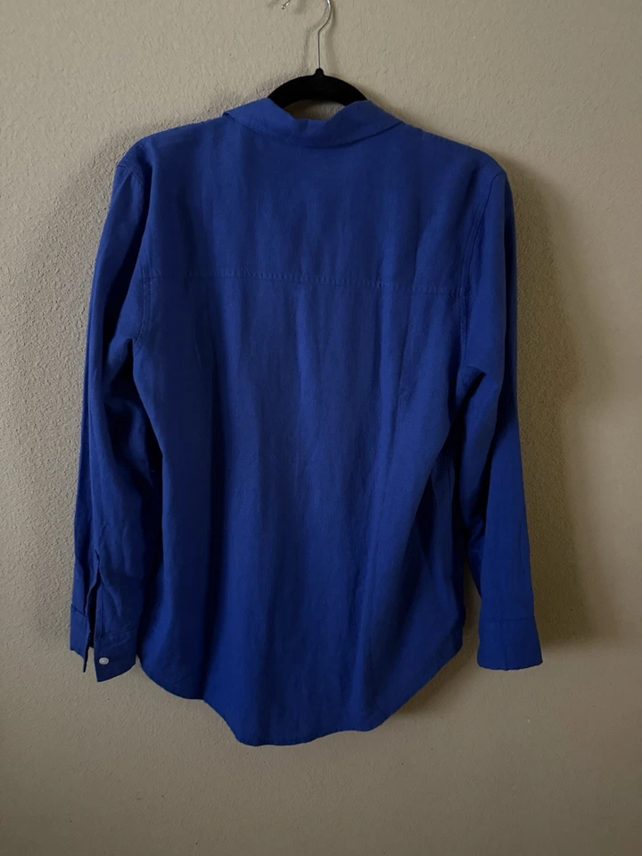 GAP钴蓝色女式纽扣领衬衫 — 第 4/4 张图片