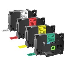 4PK Label Tape TZe 241 TZ441 TZ641 TZ741 TZ-241 for Brother P-touch 18mm PT-D400