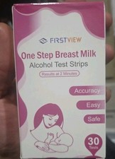 FIRSTVIEW One Step Breast Milk Alcohol Test Strips, 2-min Quick  Accurate 30 Pk