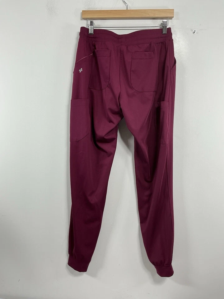 Womans Fit Scrubs Evrpur Pullon Scrubs Medium Maroon Jogger Style - Image 2 of 4