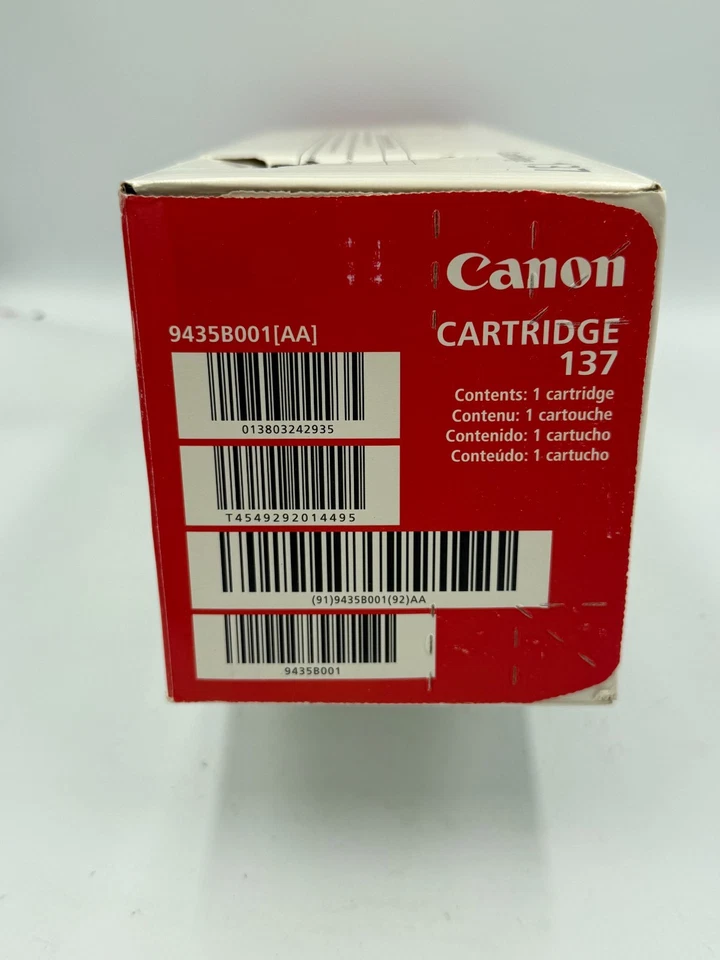 Cartucho de Toner Genuíno Canon 137 Impressora a Laser, MF210, 220, 230, 240 NOVO LACRADO - Imagem 4 de 4