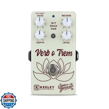 Keeley Eddie Heinzelman Verb o Trem Reverb and Tremolo Pedal, Off-White (KVoT