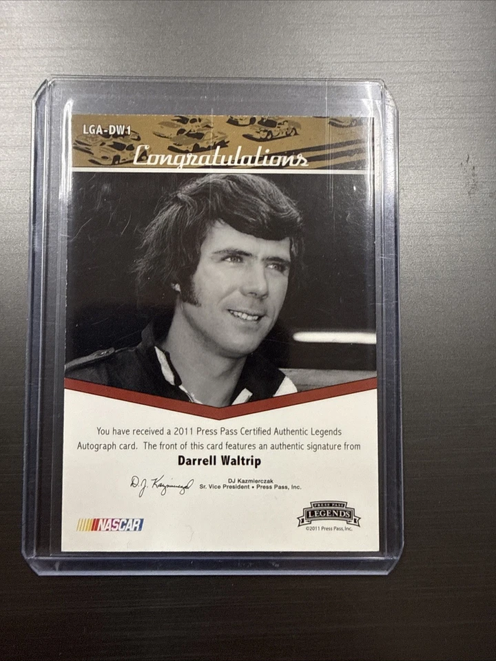 2011 PRESS PASS Authentic Autograph Gold #LGA DW1 Darrell Waltrip 38/50 - Image 3 of 3