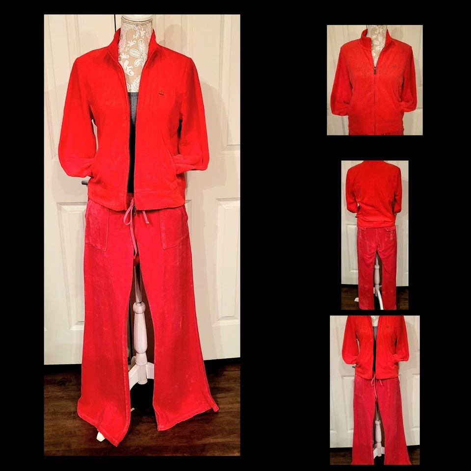 Chándal JUICY COUTURE Y2K Sandía Terry Talla L Hecho en EE. UU. Excelente Estado Foto 2 de 4