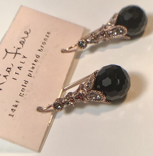MIA FIORE 14K GOLD PLATED BRONZE DANGLE 