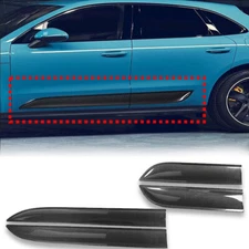 CARBON FIBER DOOR LOWER MOLDING TRIM SET For PORSCHE MACAN 2015 - 2022