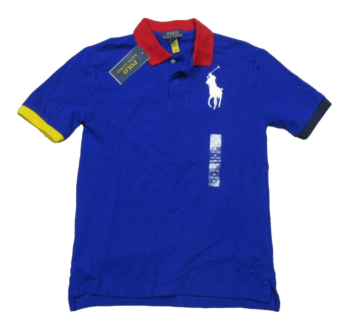  Polo Ralph Lauren Boys Classic Fit Pony Logo Polo Shirt (L/G  (14-16), White): Clothing, Shoes & Jewelry