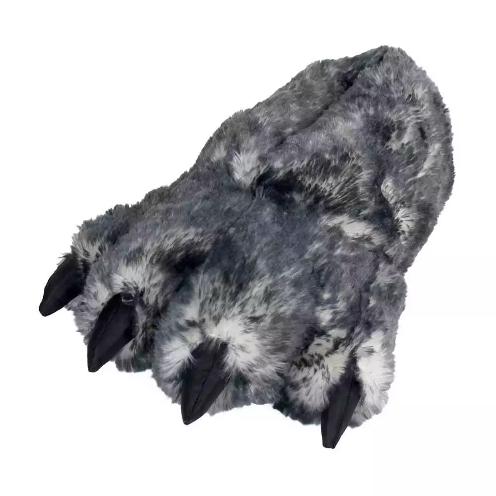 Wolf Paw Slippers Gray Animal Claw Feet Slippers for Men and Women