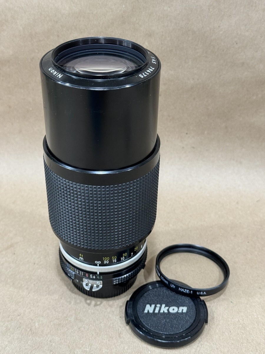 Nikon 80-200mm F/4.5 zoom Nikkor Ai Manual Focus Lens w/ cap