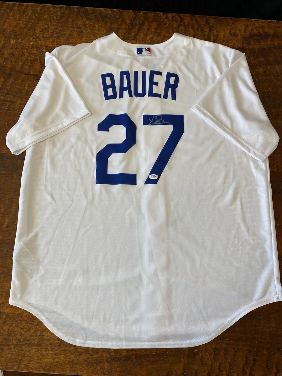 Trevor Bauer Signed Los Angeles Dodgers Jersey PSA DNA Coa Autographed
