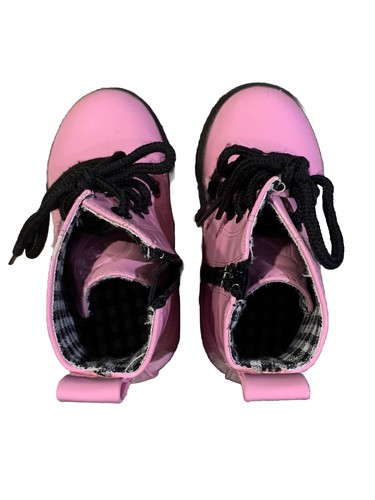 Toddler Girls Pink Boots Size 24 Rain Boots - Picture 10 of 12
