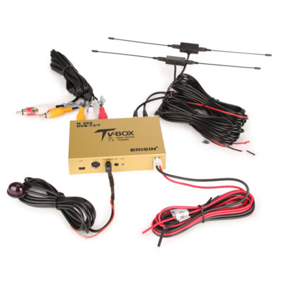 Erisin Auto Mobile Digital DVB-T2 Empfänger HDTV HEVC H.265 H.264 HDMI 160km/h