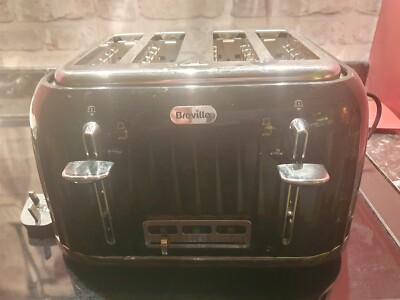FAULTY Breville Impressions VTT476 4-Slice Toaster Black Chrome Spares  Repair UK