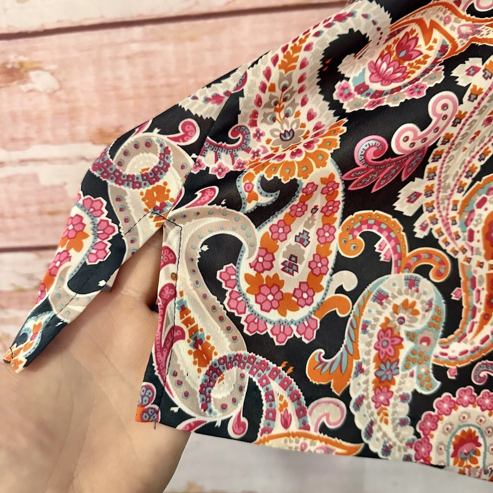 Top Vintage Años 80 Cuello Cachemira Manga Corta Grande Ligero Cuello Haband Foto 4 de 4