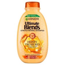 3 x Garnier Ultimate Blends Honey Treasures Shampoo 400ml 11.06 per litre