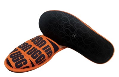 UGG SCUFF GRAPHIC NAVY ORANGE BAND SLIPPERS US SIZE 8 | eBay display picture 2
