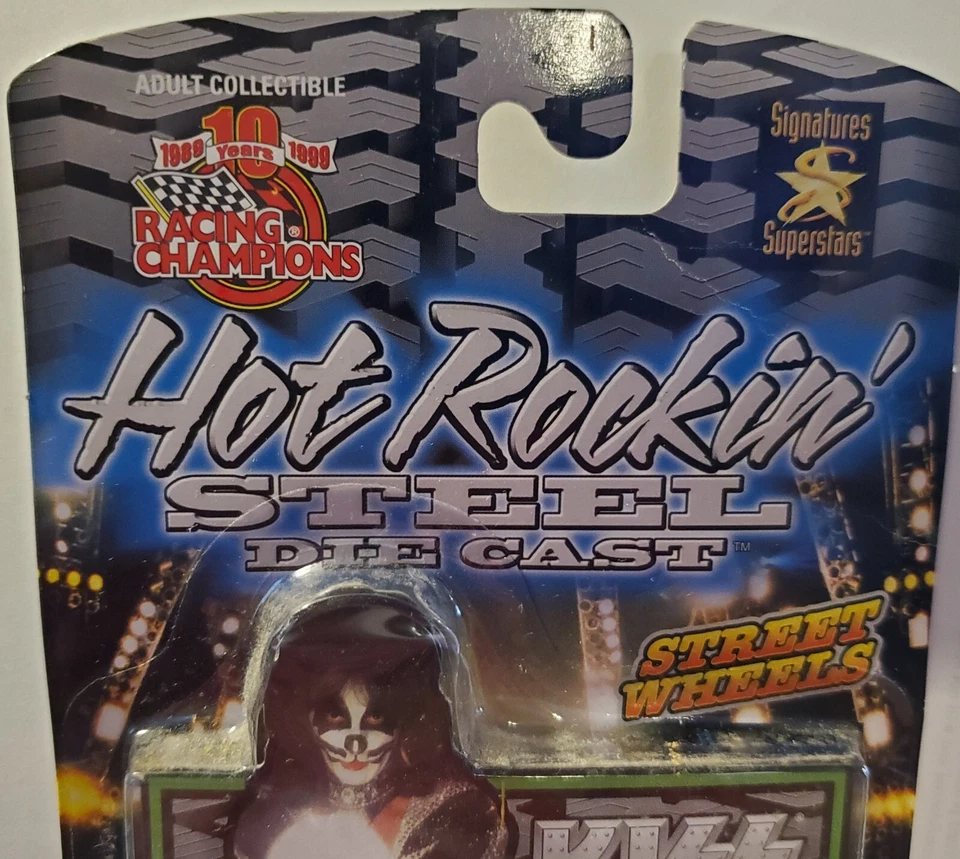 Car Kiss Hot Rockin' Steel Street Wheels Die Cast Peter Criss Racing Champions Foto 3 de 4