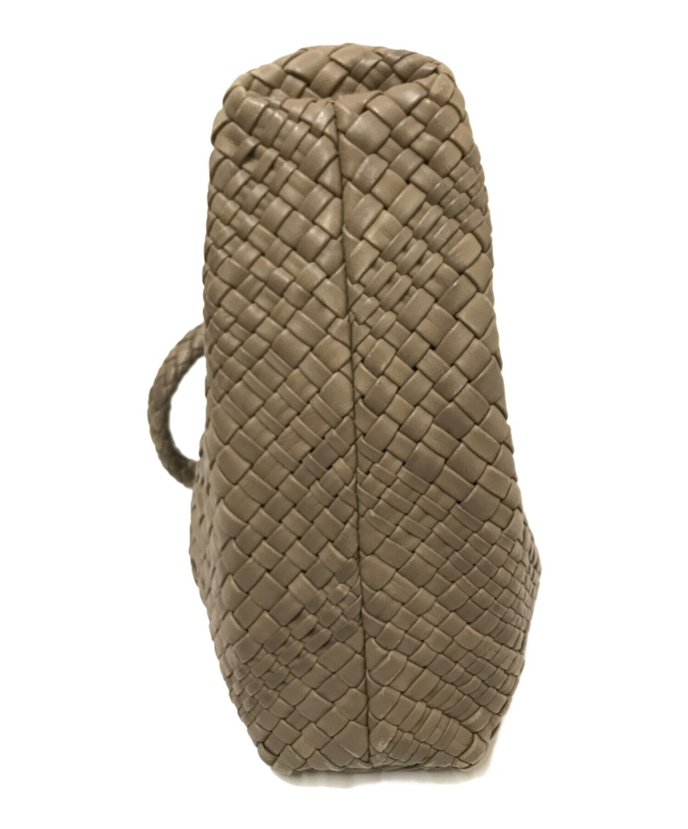 Falorni 編み込みゴールドバッグ F762 FALORNI woven leather bag F762 beige | eBay