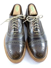 NEW Allen Edmonds "STRANDMOK" Men's Leather Cap-Toe Oxfords 6 E Brown (541N)