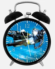 Motor Cross Alarm Desk Clock 3.75" Home or Office Decor W73 Nice For Gift