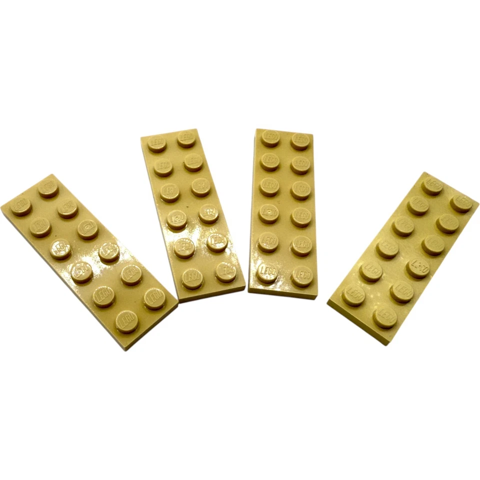 4x LEGO® Platte 2x6 Brick Yellow 4113993  3795  Bauplatte hellbeige beige Plate - Bild 4 von 4
