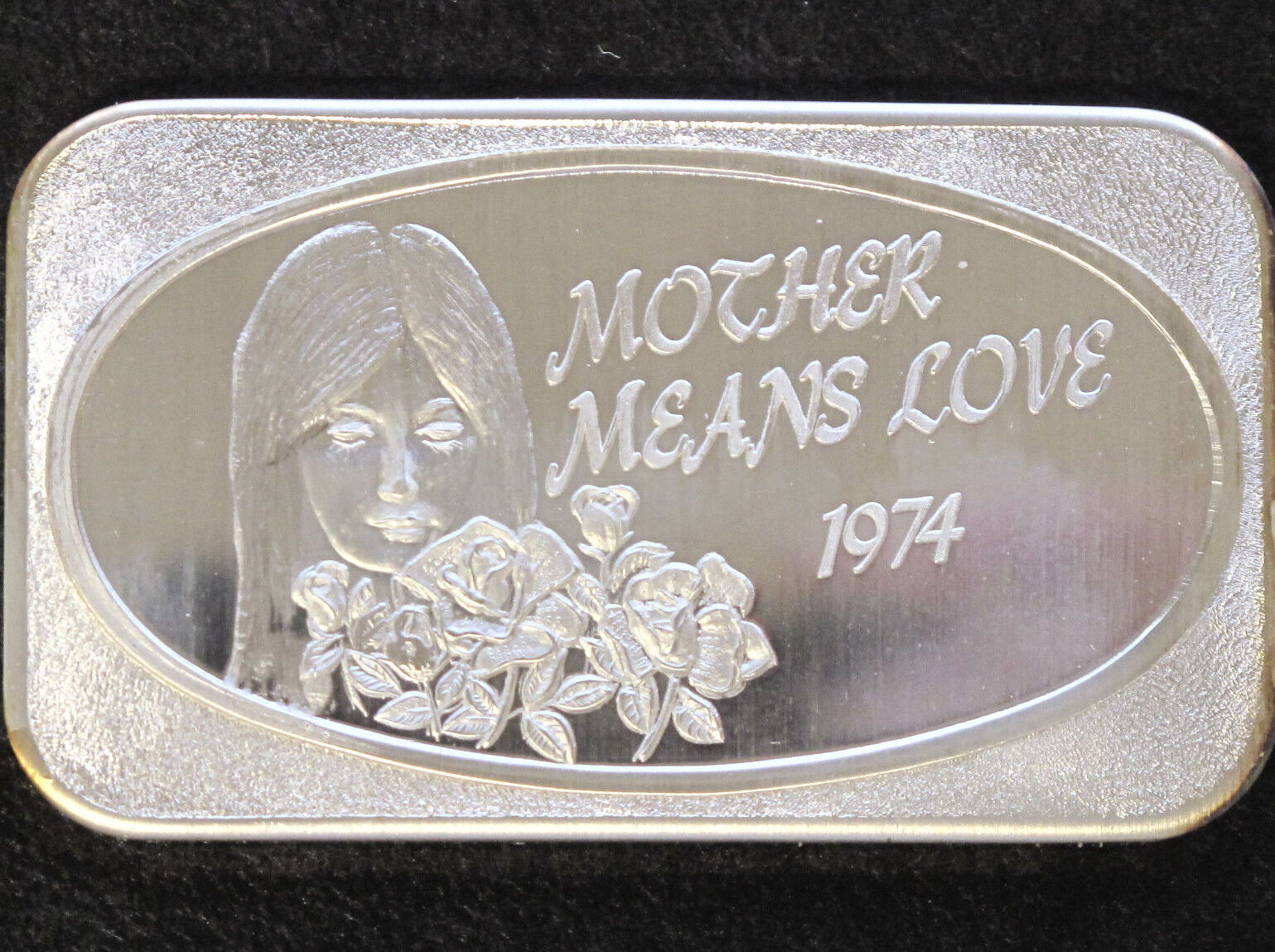 1974 USSC Mother's Day USSC-220 Silver Art Bar P1073 wyceniony oryginalny produkt