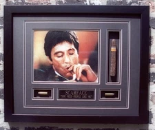 SCARFACE AL PACINO WITH  CIGAR & BULLETS FRAMED 16X20