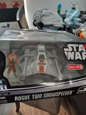Star Wars ROGUE TWO SNOWSPEEDER w/ Zev Senesca Saga Collection Target Exclusive