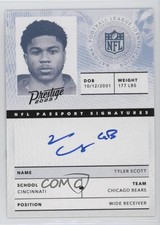 2023 Panini Prestige NFL Passport Signatures Tyler Scott #NPS-TST Auto ms9