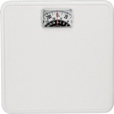 Taylor BATHROOM SCALE 300 lb. Analog White 10"x10" Accurate Easy Read 20005014T
